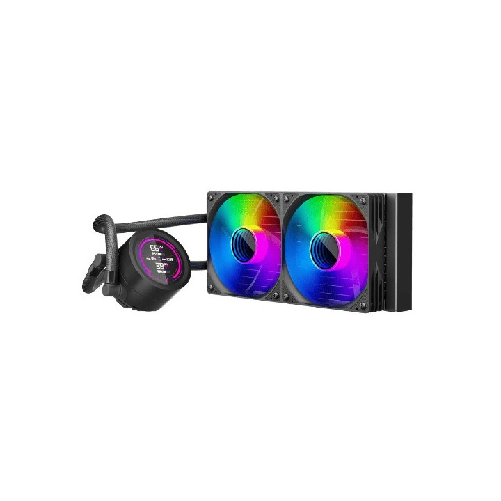 Водно охлаждане за процесор 1stPlayer Thunderstorm TS4 240, 240mm водно охлаждане, 250W капацитет, медено водно съединение, Digi