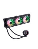 Водно охлаждане за процесор 1stPlayer Thunderstorm TS4 360, 360mm 3x120mm, медна глава, 300W, aRGB Digital Display - TS4-360-BK 