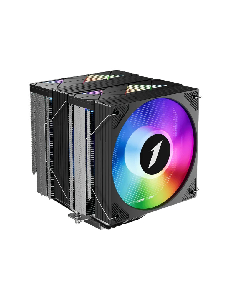 Охладител за процесор 1stPlayer CRYO CY12LD, Dual-Tower, LGA1851/AM5, 275W, ARGB - CY12LD-BK - 1
