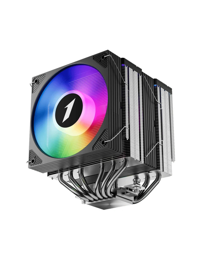 Охладител за процесор 1stPlayer CRYO CY12LD, Dual-Tower, LGA1851/AM5, 275W, ARGB - CY12LD-BK - 3