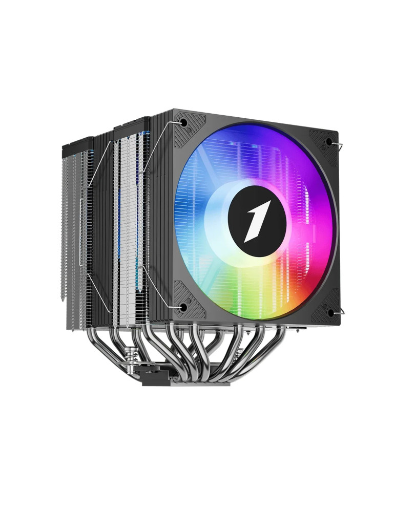 Охладител за процесор 1stPlayer CRYO CY12LD, Dual-Tower, LGA1851/AM5, 275W, ARGB - CY12LD-BK - 4