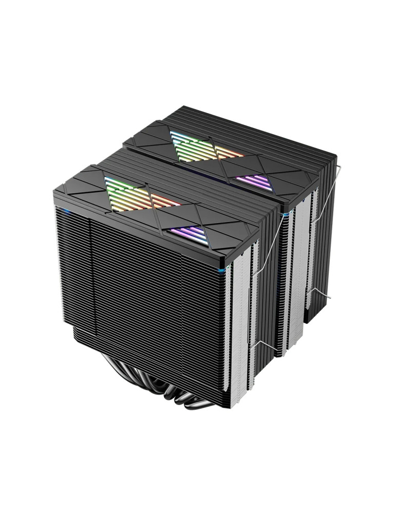 Охладител за процесор 1stPlayer CRYO CY12LD, Dual-Tower, LGA1851/AM5, 275W, ARGB - CY12LD-BK - 7