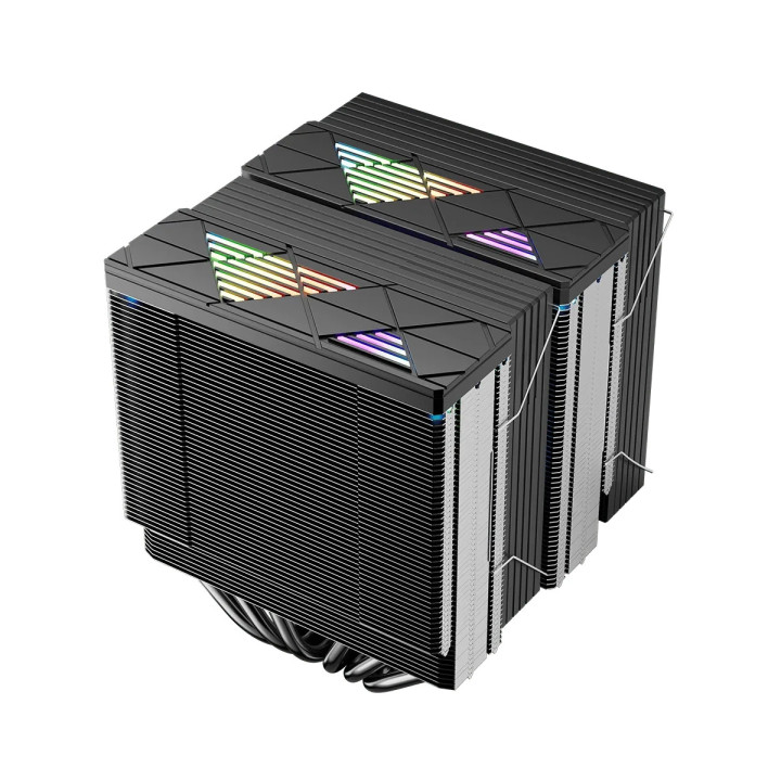 Охладител за процесор 1stPlayer CRYO CY12LD, Dual-Tower, LGA1851/AM5, 275W, ARGB - CY12LD-BK - 7