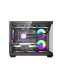 Кутия за компютър Darkflash B275 PRO, mATX Mini Tower, 6x120mm ARGB вентилатори, Tempered Glass - B275-PRO-6F-BK - 3