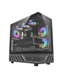 Кутия за компютър Darkflash DS950 Black, ATX Mid Tower, Tempered Glass, 6x 120mm A-RGB, 450x222x465mm - DS950-6F-BK - 1