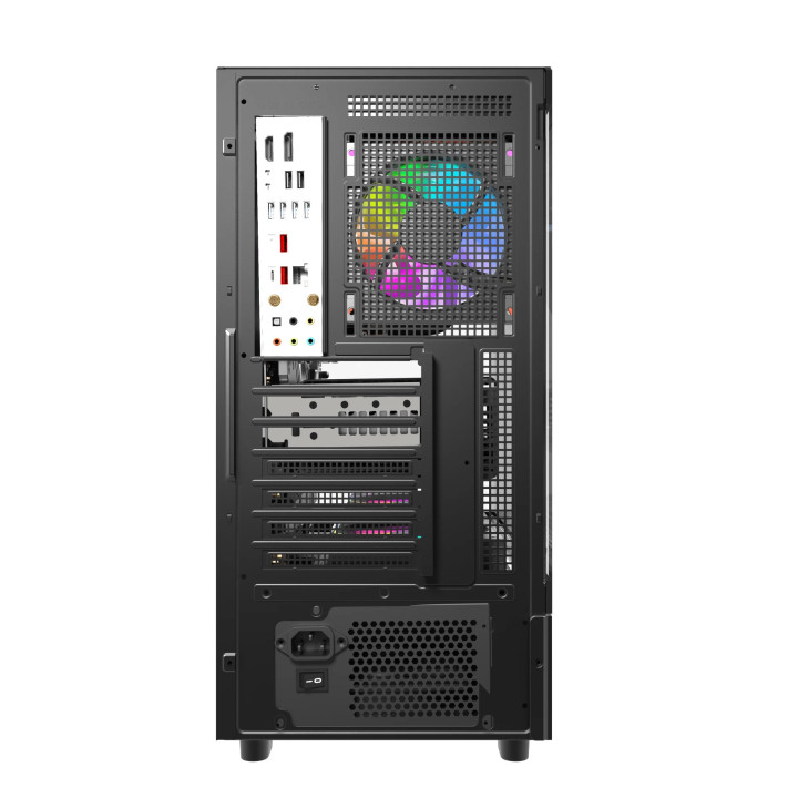 Кутия за компютър Darkflash DS950 Black, ATX Mid Tower, Tempered Glass, 6x 120mm A-RGB, 450x222x465mm - DS950-6F-BK - 5