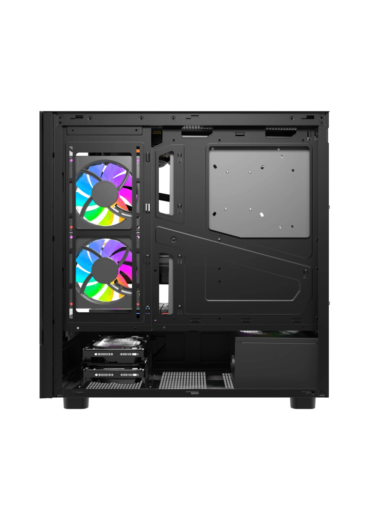Кутия за компютър Darkflash DS950 Black, ATX Mid Tower, Tempered Glass, 6x 120mm A-RGB, 450x222x465mm - DS950-6F-BK - 10