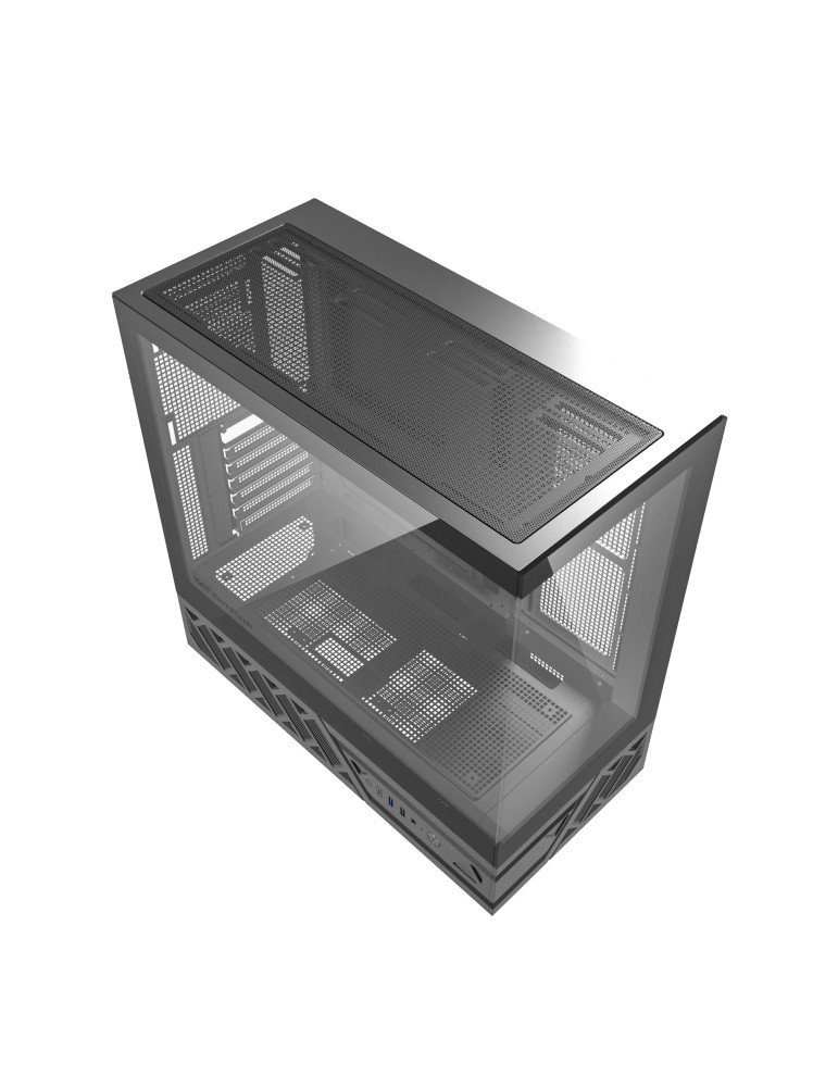 Кутия за компютър Darkflash DS950 Black, ATX Mid Tower, Tempered Glass, 6x 120mm A-RGB, 450x222x465mm - DS950-6F-BK - 18