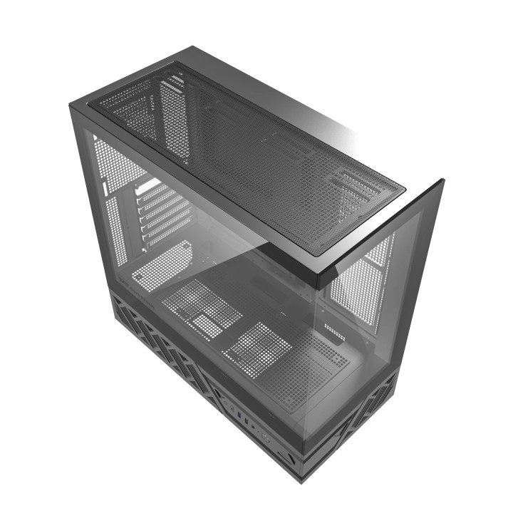Кутия за компютър Darkflash DS950 Black, ATX Mid Tower, Tempered Glass, 6x 120mm A-RGB, 450x222x465mm - DS950-6F-BK - 18