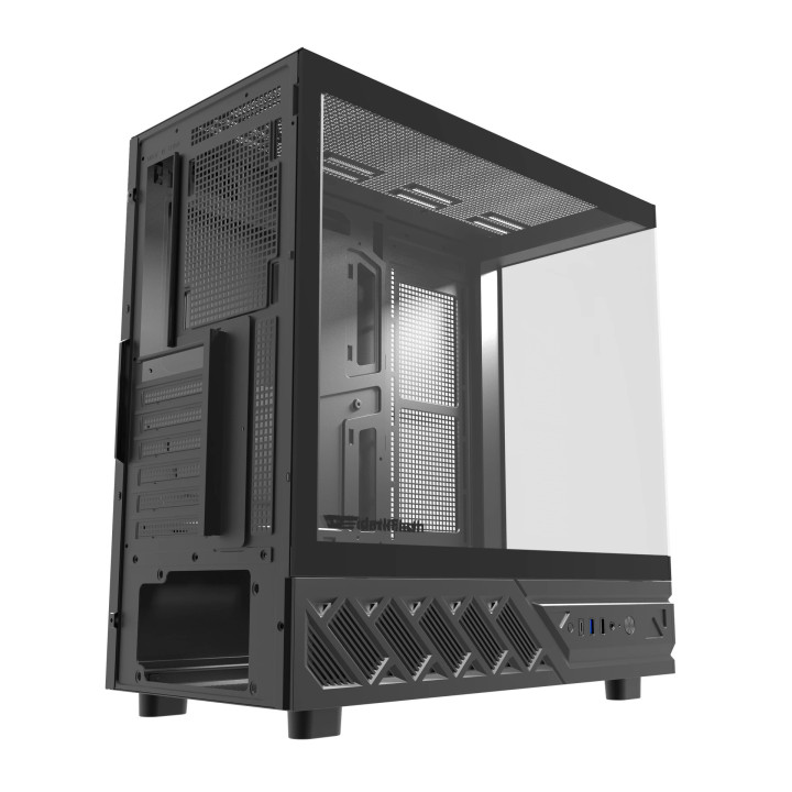 Кутия за компютър Darkflash DS950 Black, ATX Mid Tower, Tempered Glass, 6x 120mm A-RGB, 450x222x465mm - DS950-6F-BK - 19