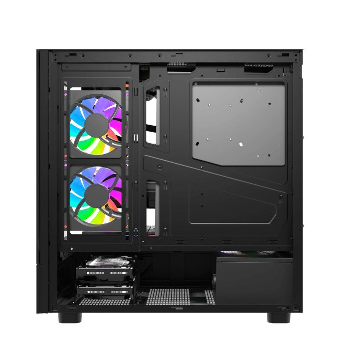 Кутия за компютър Darkflash DS950 Black, ATX Mid Tower, Tempered Glass, 6x 120mm A-RGB, 450x222x465mm - DS950-6F-BK - 21