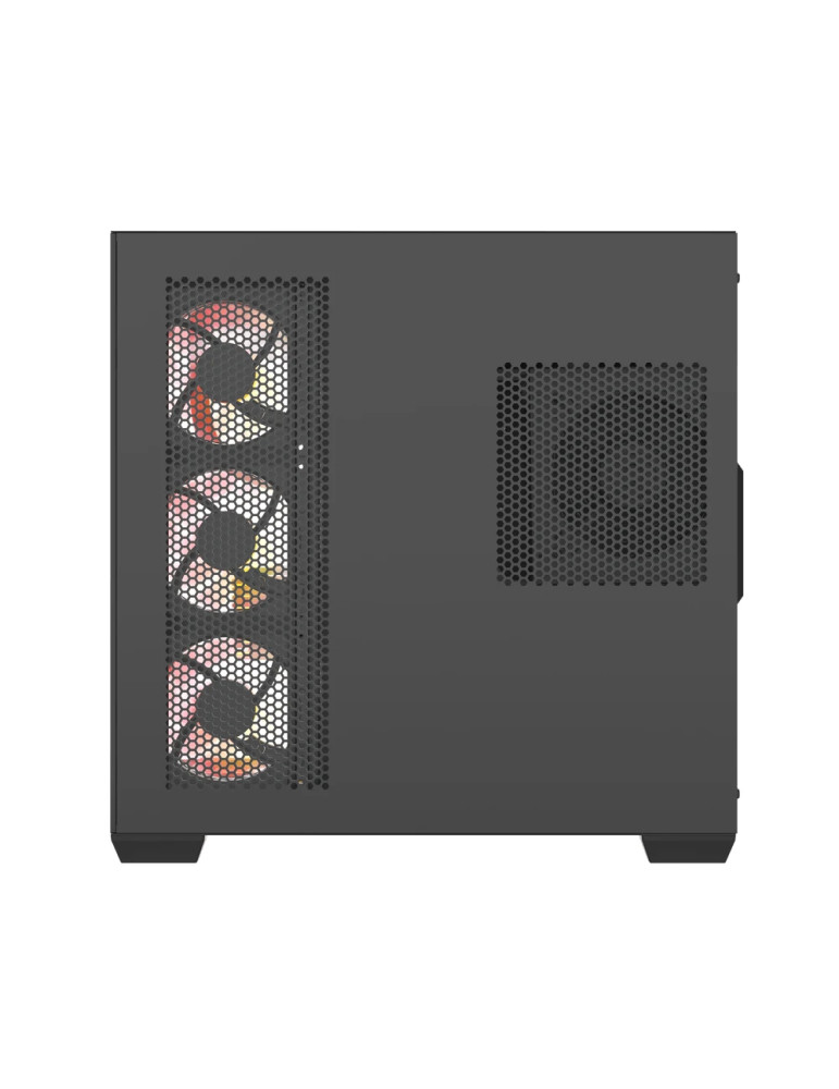Кутия за компютър Darkflash C280 Black, Middle Tower EATX, Tempered Glass, 7x ARGB вентилатори - C280-7F-BLACK - 7