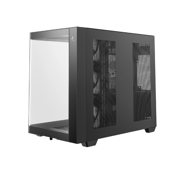 Кутия за компютър DeepCool CG530U, ATX/mATX/Mini-ITX, 4x120mm ARGB вентилатори, Tempered Glass, 7 слота разширение - R-CG530U-BK