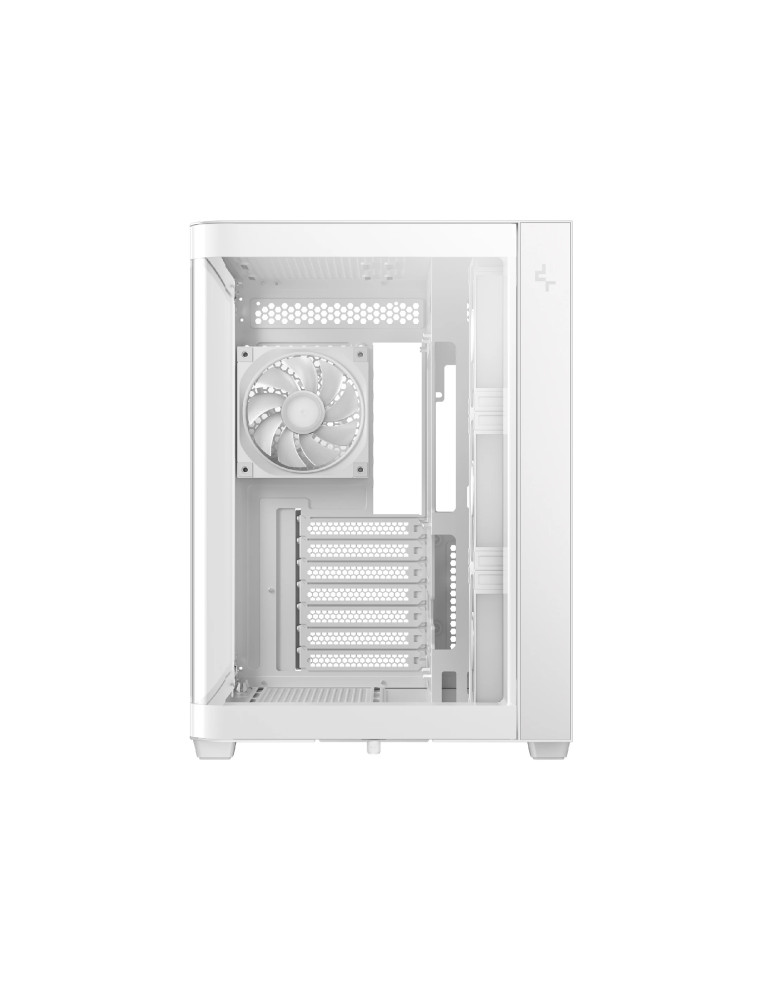 Кутия за компютър DeepCool CG530U 4F WH, ATX/mATX/Mini-ITX, Middle Tower, Tempered Glass, 4x120mm ARGB вентилатори - R-CG530U-WH