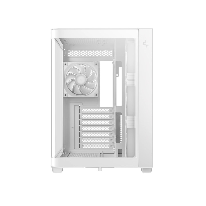 Кутия за компютър DeepCool CG530U 4F WH, ATX/mATX/Mini-ITX, Middle Tower, Tempered Glass, 4x120mm ARGB вентилатори - R-CG530U-WH