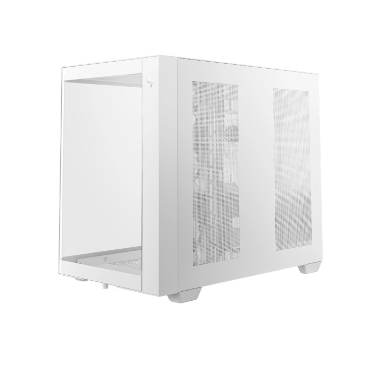 Кутия за компютър DeepCool CG530U 4F WH, ATX/mATX/Mini-ITX, Middle Tower, Tempered Glass, 4x120mm ARGB вентилатори - R-CG530U-WH