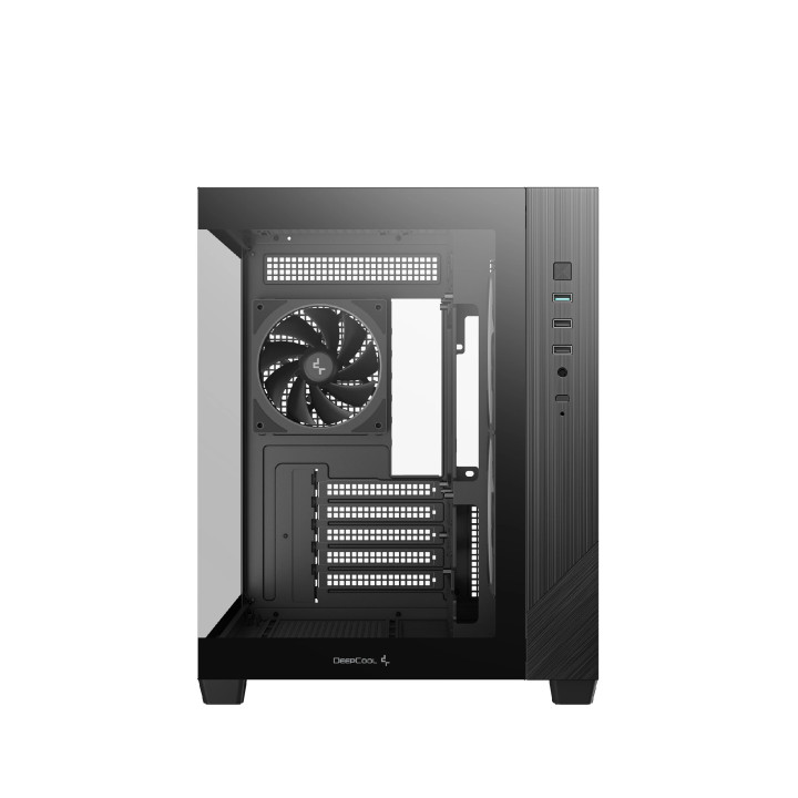 Кутия за компютър DeepCool CG330 3F, mATX Mini Tower, Tempered Glass, 3x 120mm ARGB вентилатора - R-CG330-BKNGM3-G - 3