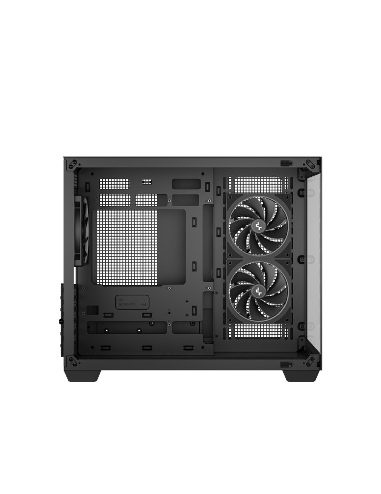 Кутия за компютър DeepCool CG330 3F, mATX Mini Tower, Tempered Glass, 3x 120mm ARGB вентилатора - R-CG330-BKNGM3-G - 4