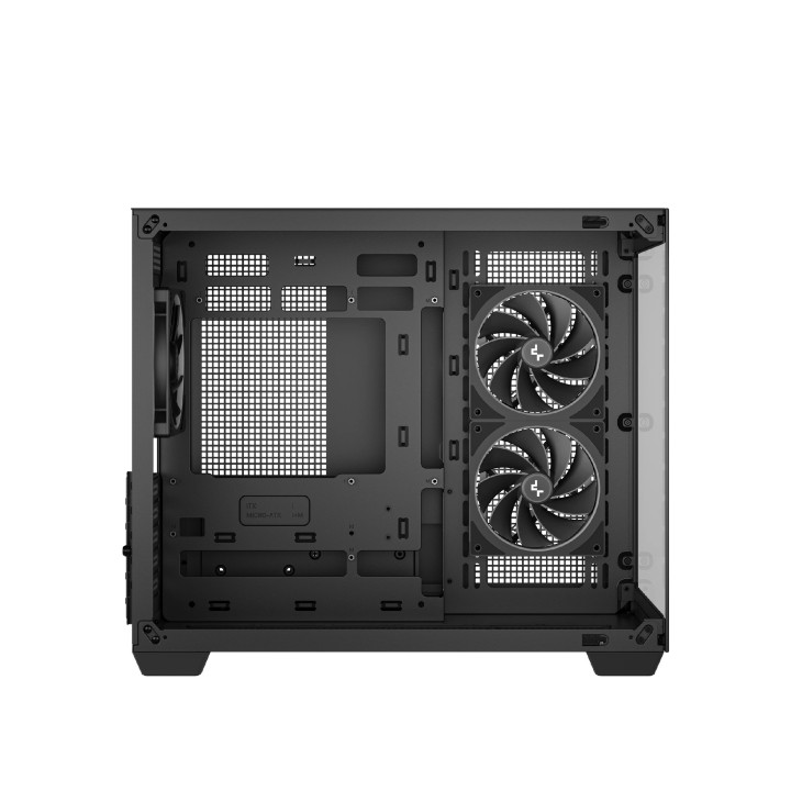 Кутия за компютър DeepCool CG330 3F, mATX Mini Tower, Tempered Glass, 3x 120mm ARGB вентилатора - R-CG330-BKNGM3-G - 4