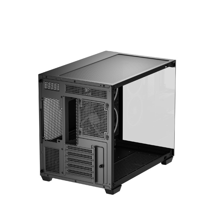 Кутия за компютър DeepCool CG330 3F, mATX Mini Tower, Tempered Glass, 3x 120mm ARGB вентилатора - R-CG330-BKNGM3-G - 6