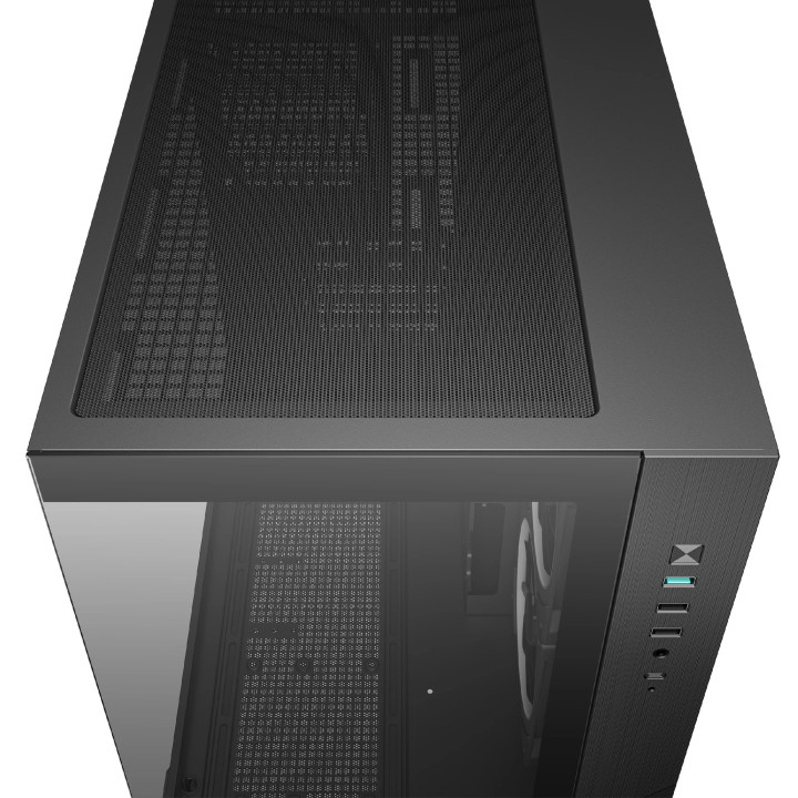 Кутия за компютър DeepCool CG330 3F, mATX Mini Tower, Tempered Glass, 3x 120mm ARGB вентилатора - R-CG330-BKNGM3-G - 7