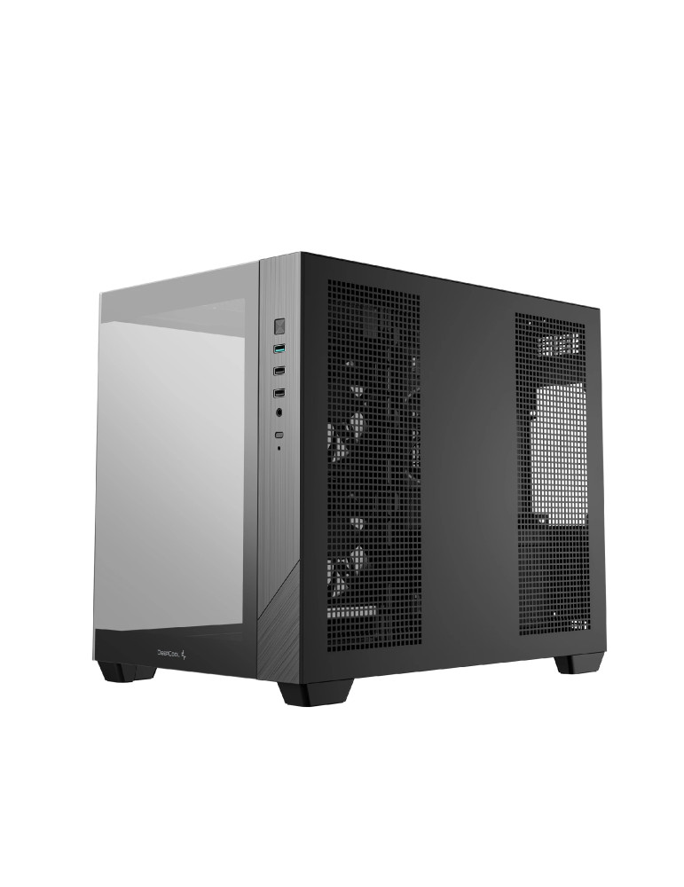 Кутия за компютър DeepCool CG330 3F, mATX Mini Tower, Tempered Glass, 3x 120mm ARGB вентилатора - R-CG330-BKNGM3-G - 8