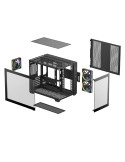 Кутия за компютър DeepCool CG330 3F, mATX Mini Tower, Tempered Glass, 3x 120mm ARGB вентилатора - R-CG330-BKNGM3-G - 10