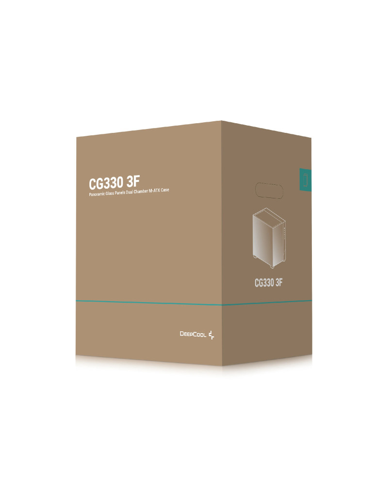 Кутия за компютър DeepCool CG330 3F, mATX Mini Tower, Tempered Glass, 3x 120mm ARGB вентилатора - R-CG330-BKNGM3-G - 11