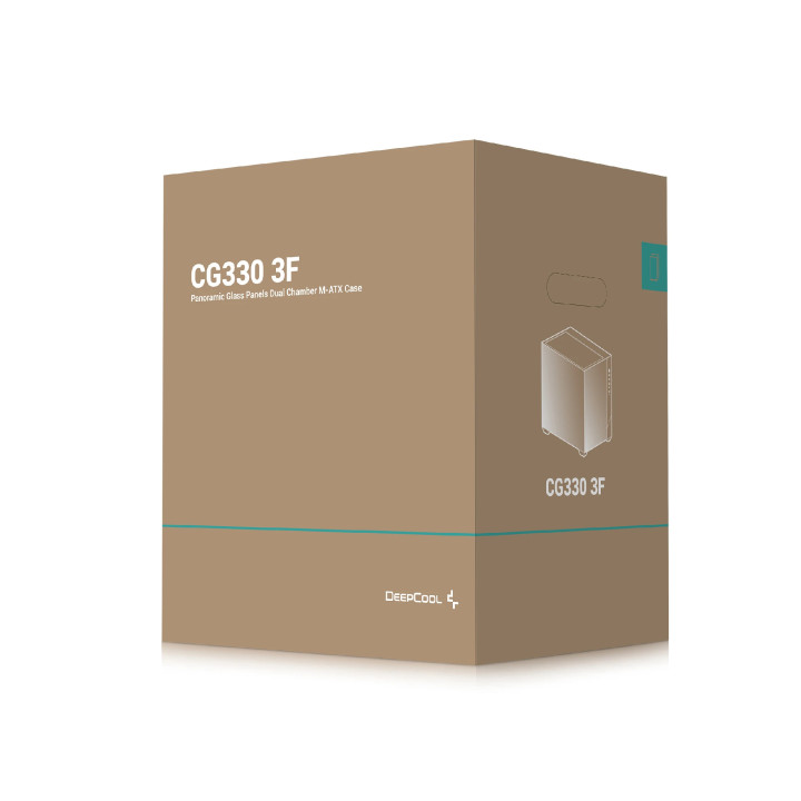 Кутия за компютър DeepCool CG330 3F, mATX Mini Tower, Tempered Glass, 3x 120mm ARGB вентилатора - R-CG330-BKNGM3-G - 11