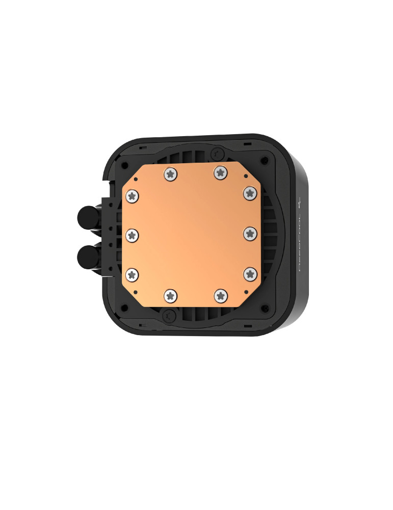 Водно охлаждане за процесор DeepCool LQ360 ULTRA ARGB, 360mm радиатор, LCD екран, 3x120mm вентилатора, ARGB подсветка, Intel LGA