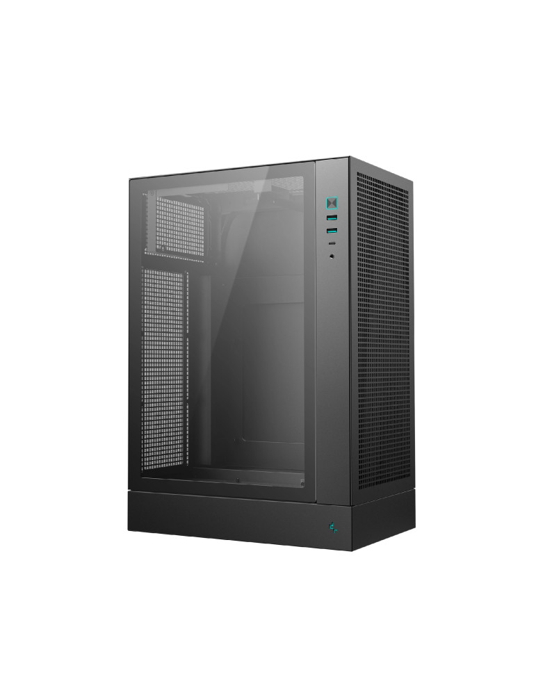 Кутия за компютър DeepCool CH170 PLUS, Mini Tower mATX, Tempered Glass, 290x195x424.5mm - R-CH170-BKNGM0-G - 3