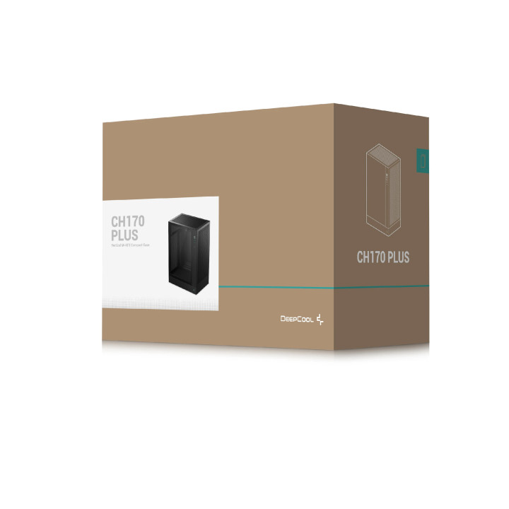 Кутия за компютър DeepCool CH170 PLUS, Mini Tower mATX, Tempered Glass, 290x195x424.5mm - R-CH170-BKNGM0-G - 11