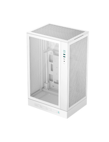 Кутия за компютър DeepCool CH270 DIGITAL WH, Mini Tower mATX, Tempered glass, Бял - R-CH270-WHNDM0-G-1 - 1