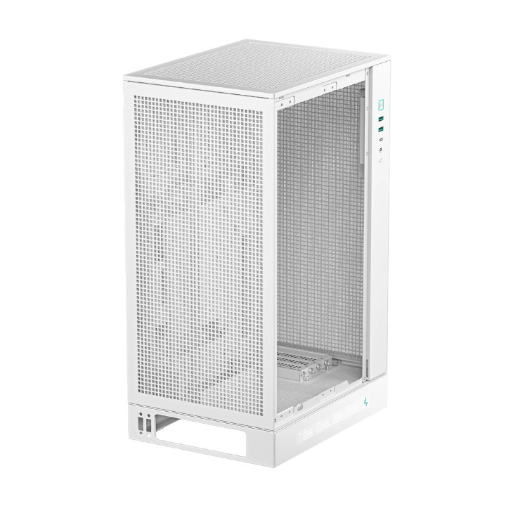 Кутия за компютър DeepCool CH270 DIGITAL WH, Mini Tower mATX, Tempered glass, Бял - R-CH270-WHNDM0-G-1 - 7