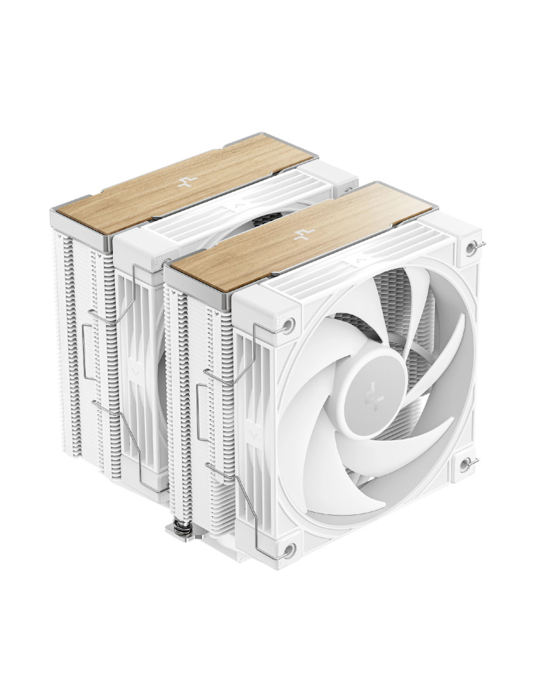 Охладител за процесор DeepCool AK620 G2 WH, 120x120x25mm, 2x вентилатора, LGA1700/AM5, въздушно охлаждане - R-AK620G2-WHNNMN-GJD
