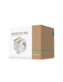 Охладител за процесор DeepCool AK620 G2 WH, 120x120x25mm, 2x вентилатора, LGA1700/AM5, въздушно охлаждане - R-AK620G2-WHNNMN-GJD