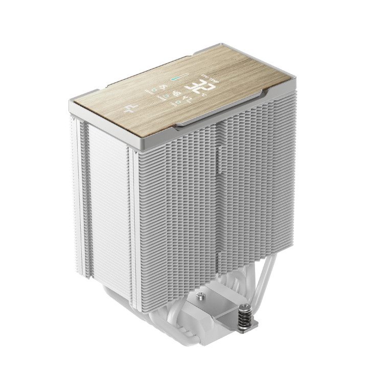 Охладител за процесор DeepCool AK700 DIGITAL WH, 120mm, въздушно охлаждане, Hydro bearing, 2700 RPM, 36dB, Intel/AMD - R-AK700-W