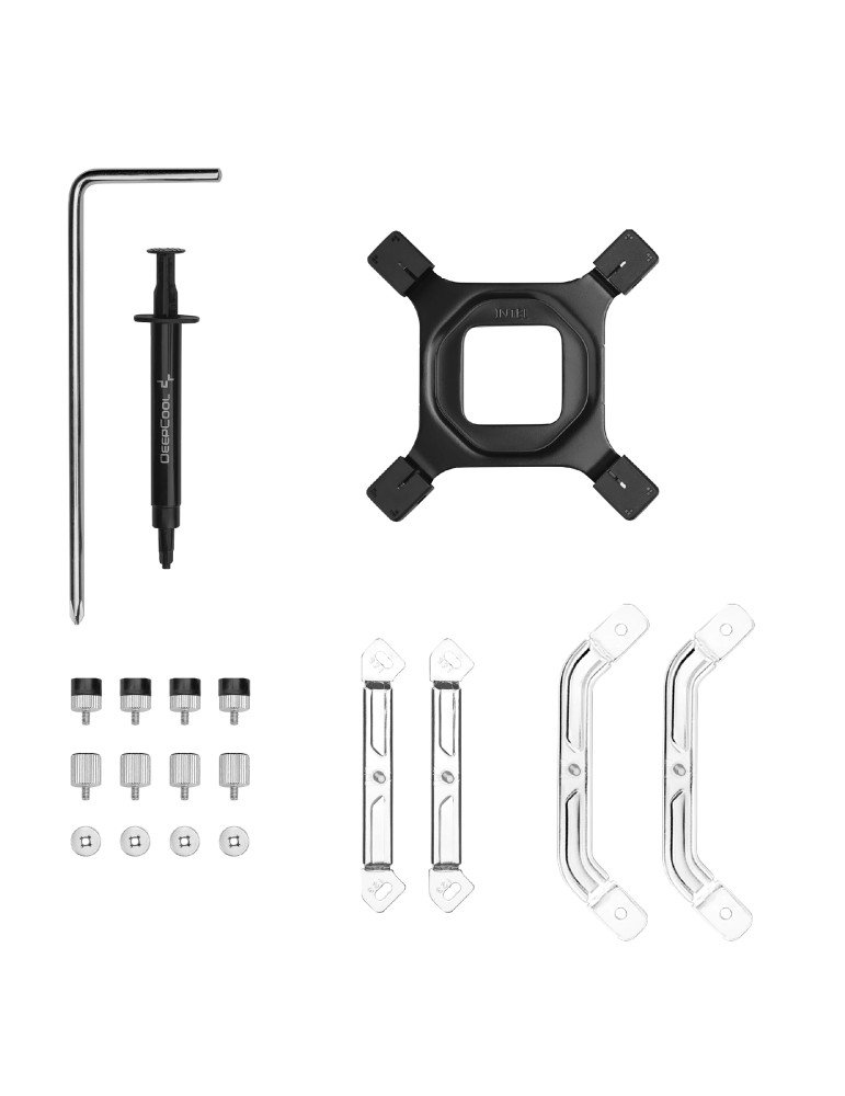 Охладител за процесор DeepCool AK700 DIGITAL WH, 120mm, въздушно охлаждане, Hydro bearing, 2700 RPM, 36dB, Intel/AMD - R-AK700-W