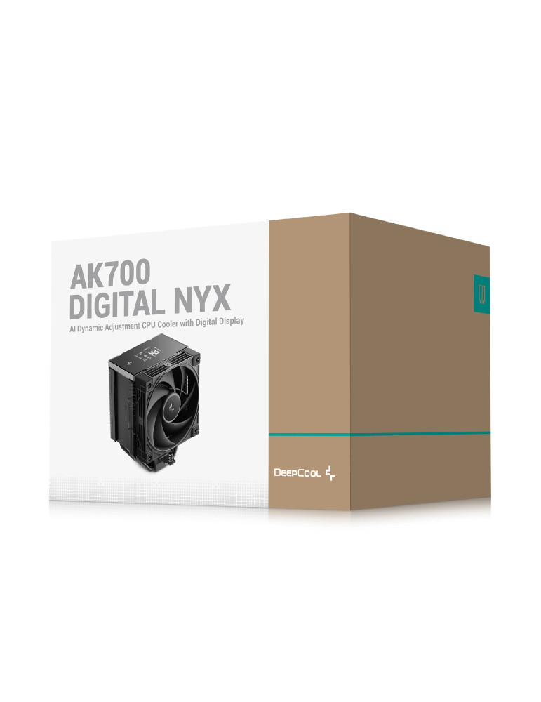Охладител за процесор DeepCool AK700 DIGITAL NYX, 120mm, въздушно охлаждане, Intel/AMD съвместим - R-AK700-BKNNMN-GJD-1 - 9