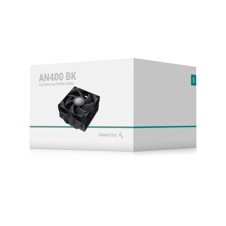 Охладител за процесор DeepCool AN400 BK, 92x92x52.5mm, Въздушно охлаждане, LGA1150/1151/1155/1156/1200/1700/1851/AM4/AM5 - R-AN4