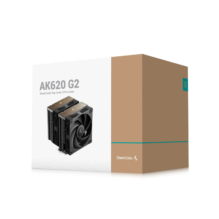 Охладител за процесор DeepCool AK620 G2, 120x120x25mm 2x вентилатор, Intel LGA1150/1151/1155/1156/1200/1700/1851, AMD AM4/AM5, H