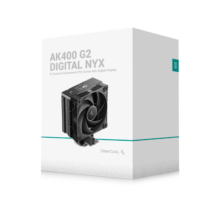 Охладител за процесор DeepCool AK400 G2 DIGITAL NYX, 120mm вентилатор, въздушно охлаждане, Hydro bearing, 500-2200 RPM, LGA1150/