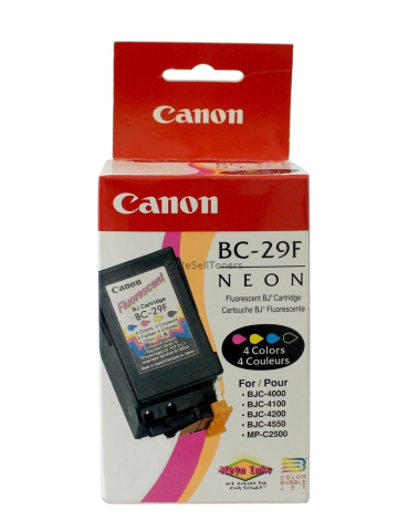 Мастилена касета CANON BC-29 Fluorescent, 100ml, оранжева/червена/жълта - BC-29 FLUORISENT - 1