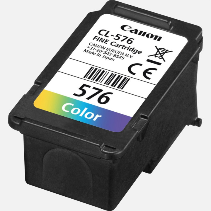 Мастилена касета Canon CL-576, три цвята (Cyan, Magenta, Yellow), 6.2ml, до 100 страници - 5442C001AA - 1