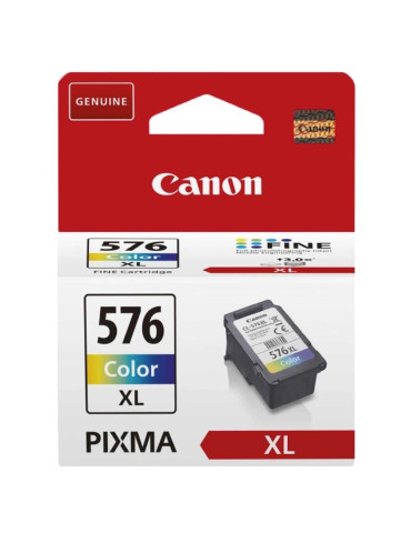 Мастилена касета Canon CL-576XL, Три цвята (Cyan, Magenta, Yellow), 12.6ml, До 300 страници - 5441C001AA - 1
