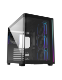 Компютърна кутия FORTRON M580-BP ATX Mid Tower, 460x285x398mm, ATX/M-ATX/Mini-ITX, 3x120mm ARGB фанове - POC0000247 - 1
