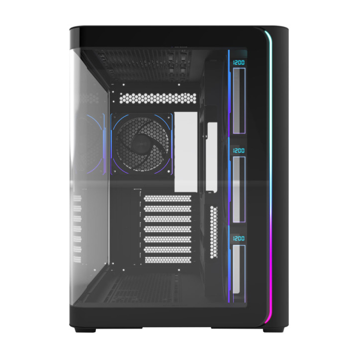 Компютърна кутия FORTRON M580-BP ATX Mid Tower, 460x285x398mm, ATX/M-ATX/Mini-ITX, 3x120mm ARGB фанове - POC0000247 - 2