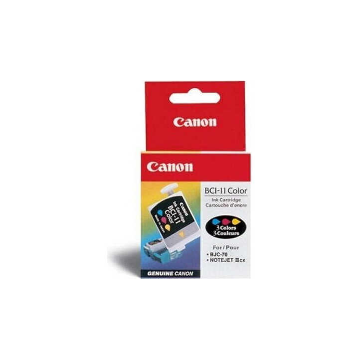 	Мастилена касета CANON BCI-11COLOR, 3-цветно (Cyan, Magenta, Yellow), 40ml, съвместимо с BJC-70/NoteJet IIIcx - BEF47-0771500 -
