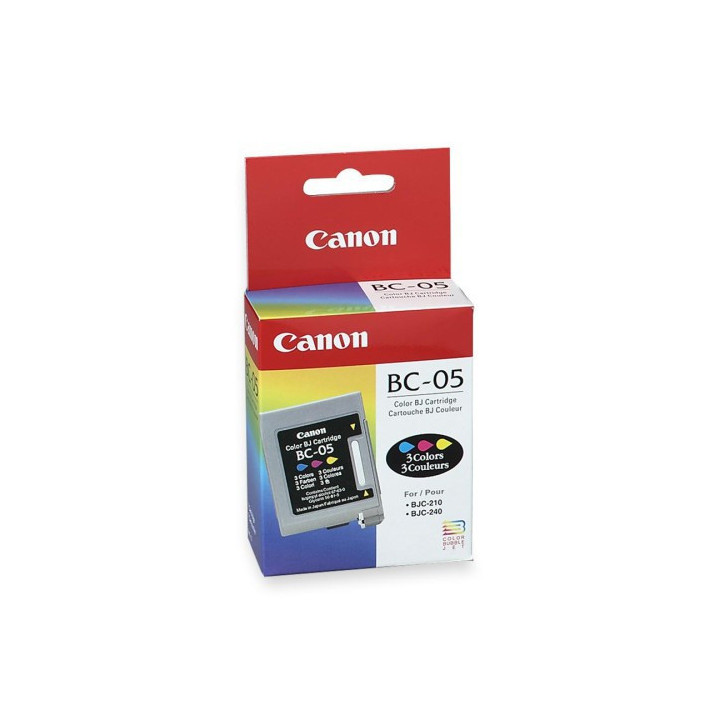 Мастилена касета CANON BC-05, цветна (жълта, циан, магента), 200ml, за BJC-210/BJC-240 - BEF45-0891500 - 1