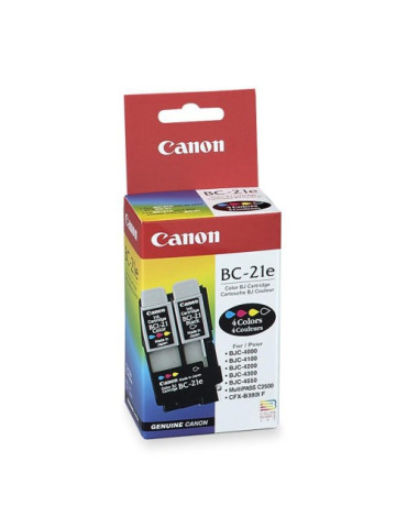 Мастилена касета CANON BC-21E, черна, 2000 стр. - BS0899A313AA - 1